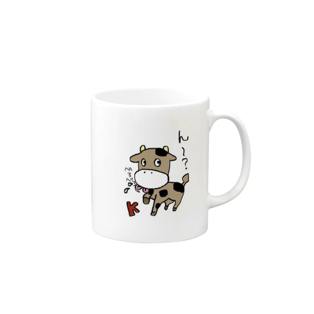 SUPER SUBの牛くん Mug :right side of the handle