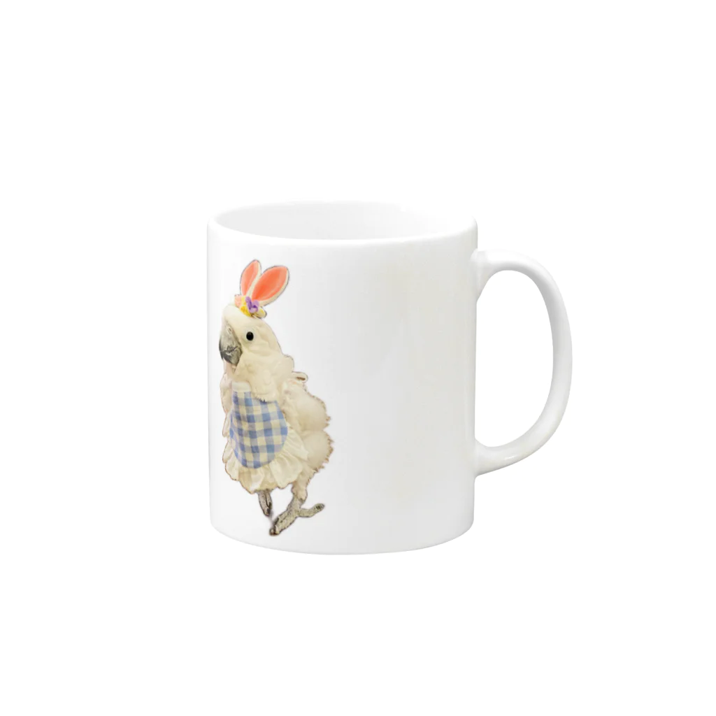 トコトコわた子のわたウサちゃん Mug :right side of the handle