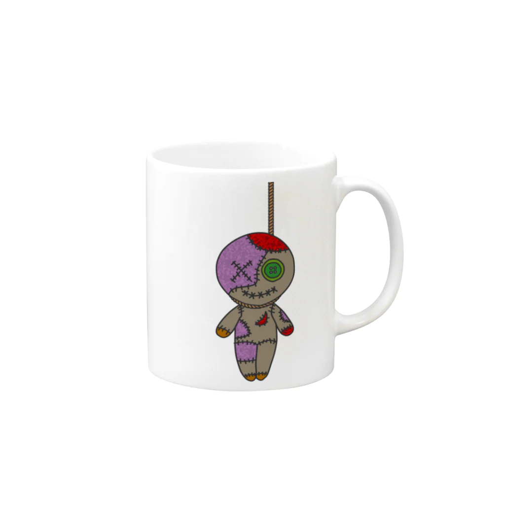 Ａ’ｚｗｏｒｋＳのHANGING VOODOO DOLL Mug :right side of the handle