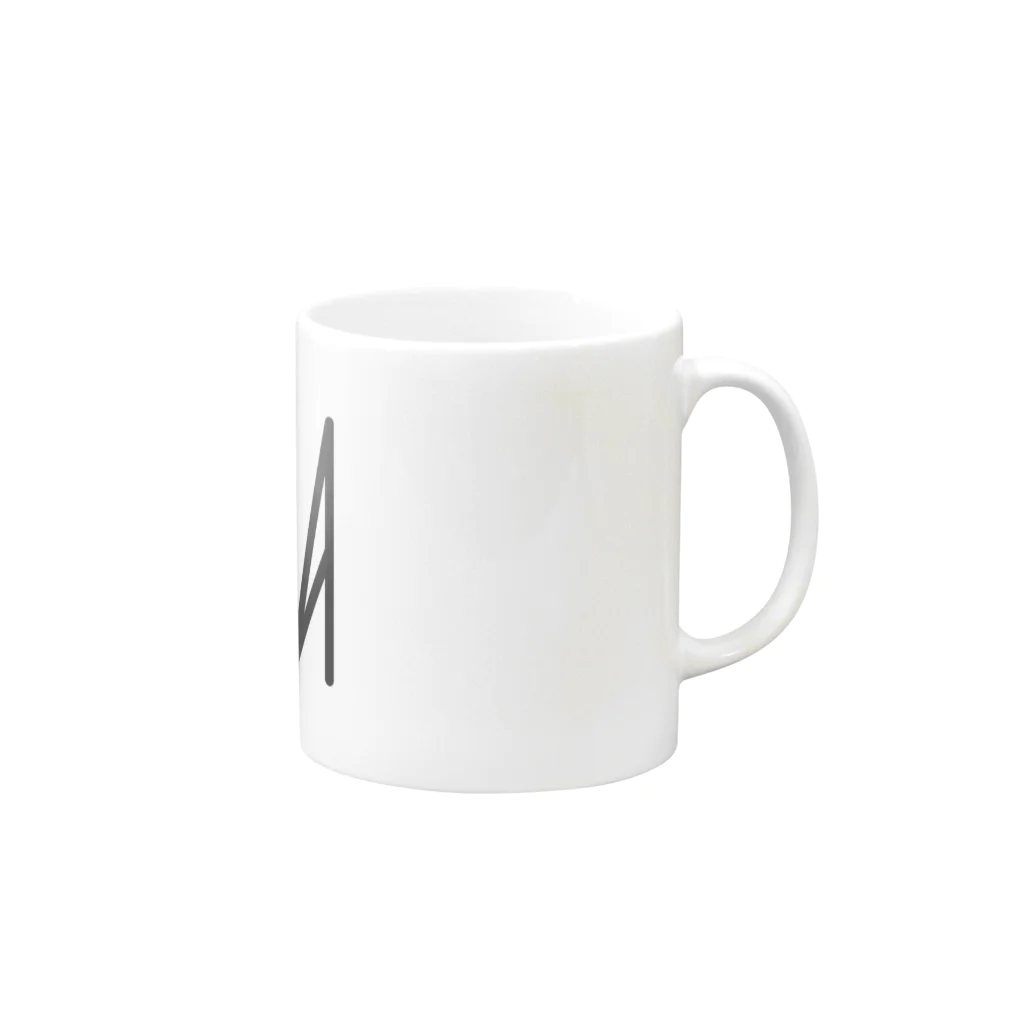 カナクギフォントのカナクギフォント「ASA」 Mug :right side of the handle