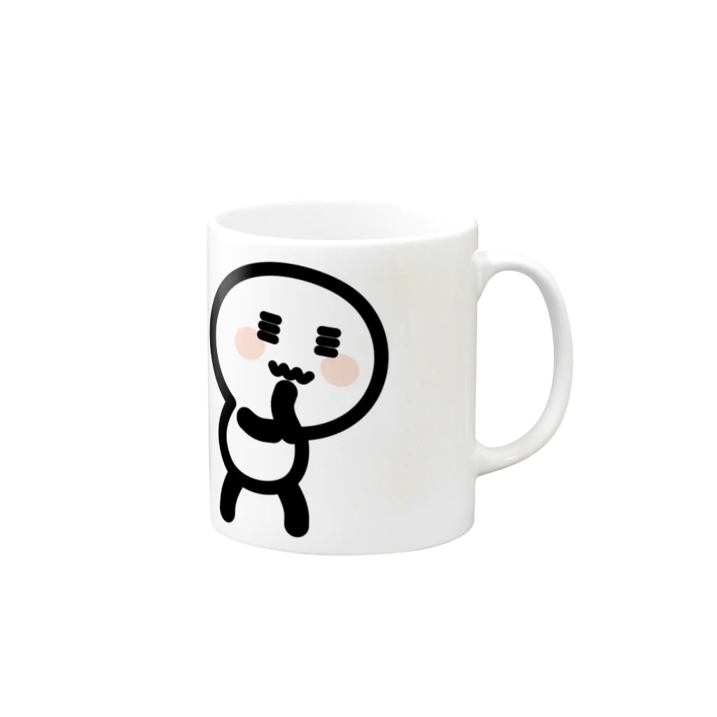 とろけるでべちゃんのかんがえる でべちゃん Mug :right side of the handle