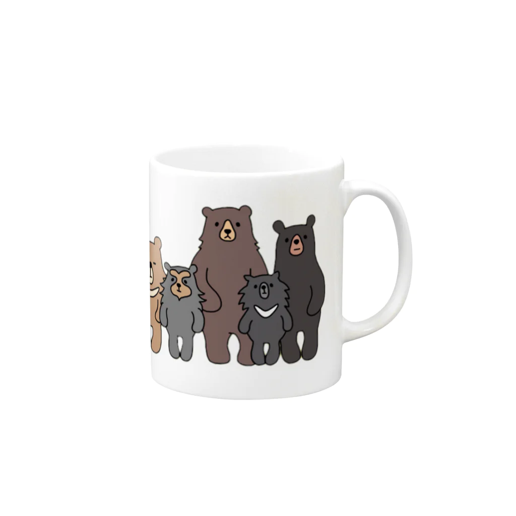 はらまきのクマオールスターズ Mug :right side of the handle