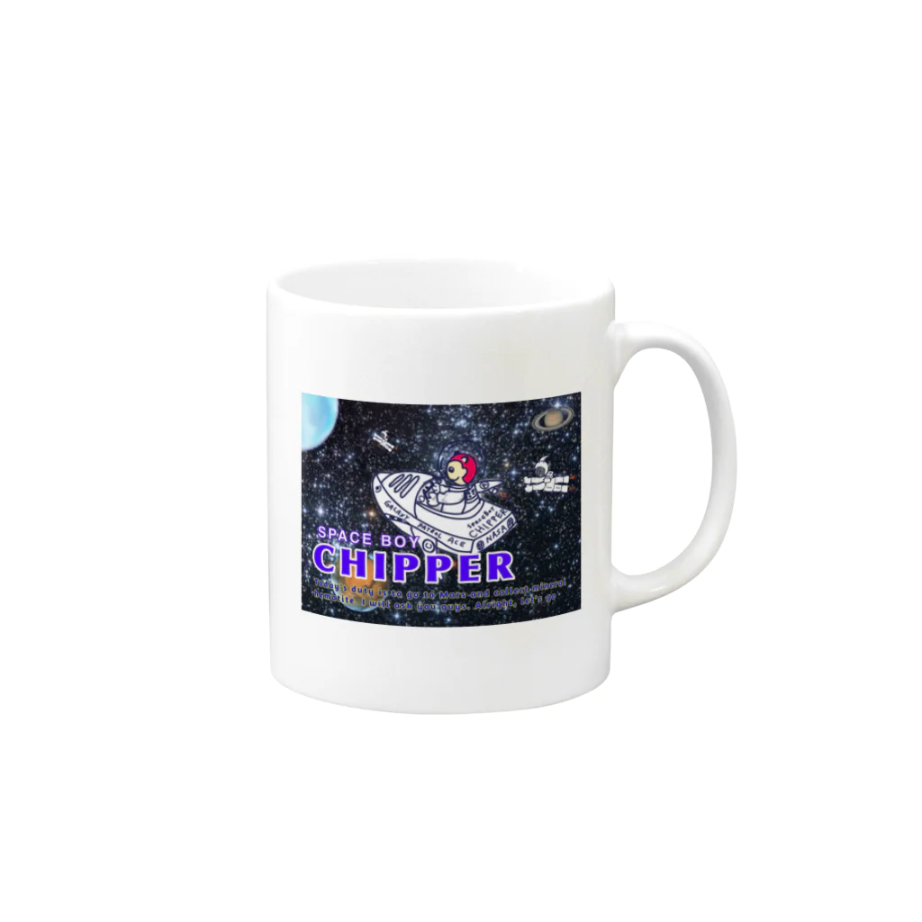 CHIPPERS SHOPのCHIPPER IN THE GALAXY マグカップの取っ手の右面