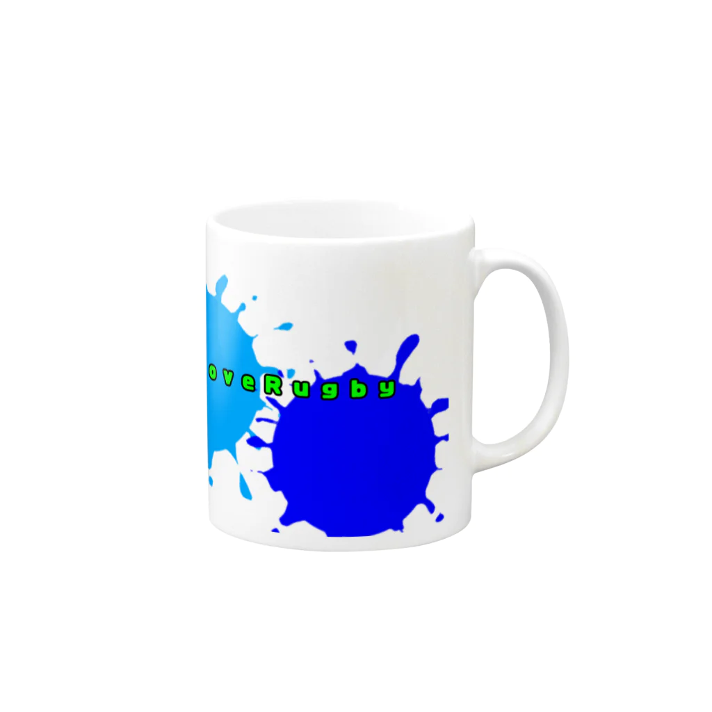 Rugbyshopのcolorful paint Mug :right side of the handle