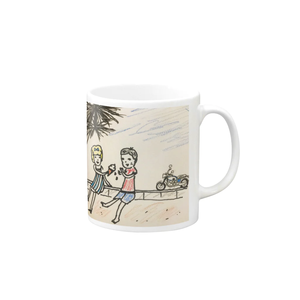 kenny'sのall summer long Mug :right side of the handle