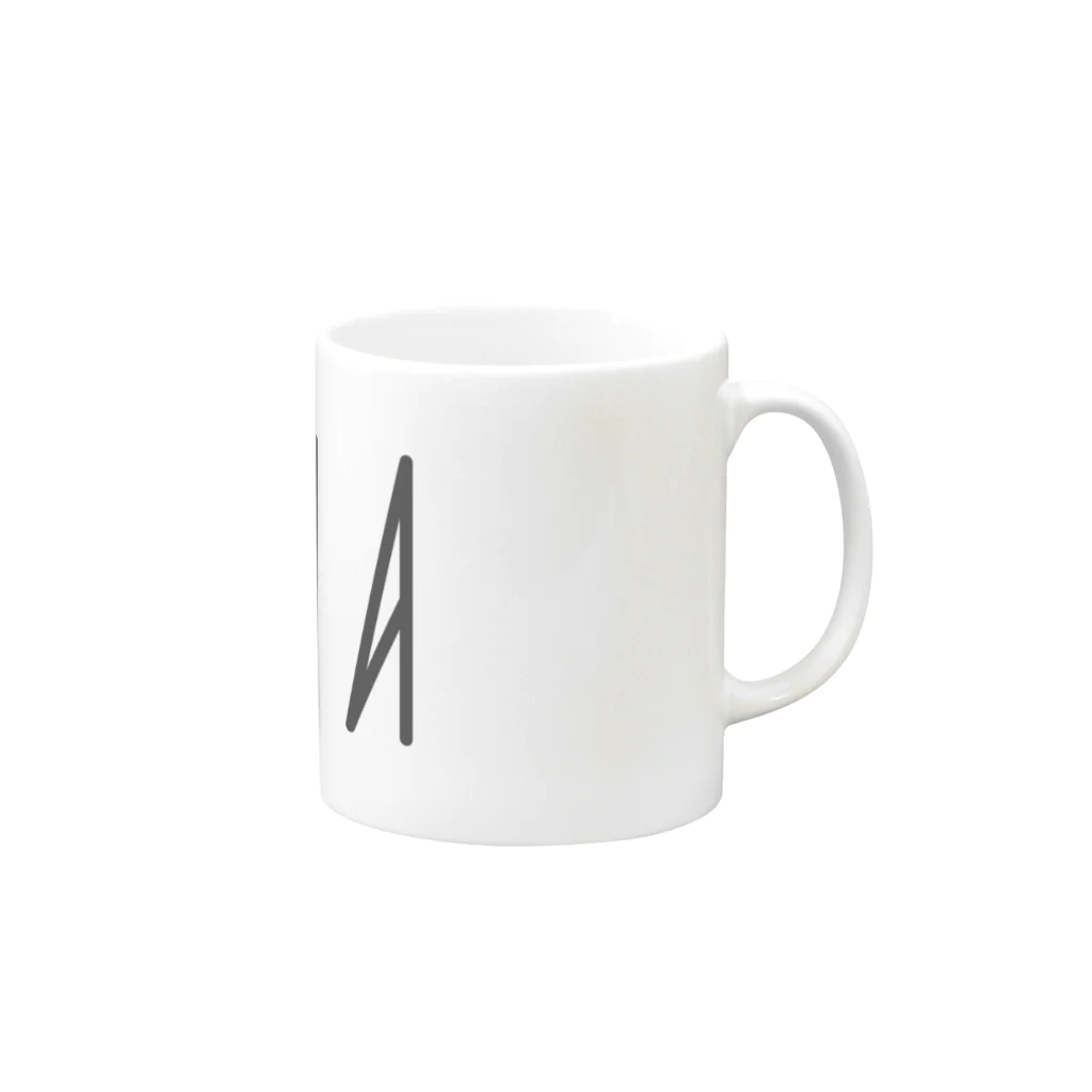 カナクギフォントのカナクギフォント「KANA」 Mug :right side of the handle