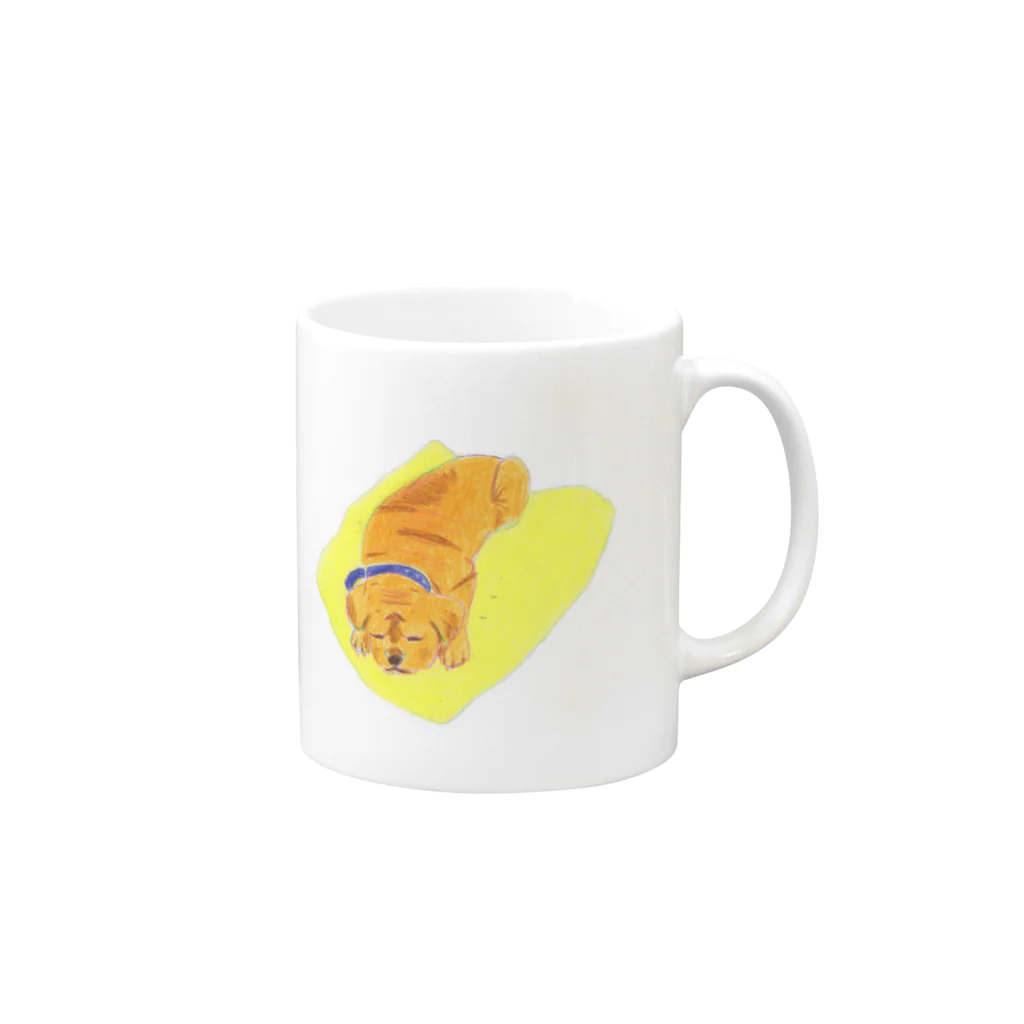 りお（rio）のコッパちゃん Mug :right side of the handle