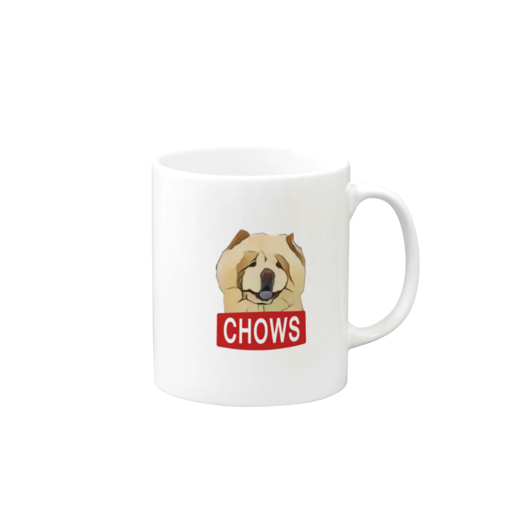 【CHOWS】チャウスの【CHOWS】チャウス Mug :right side of the handle