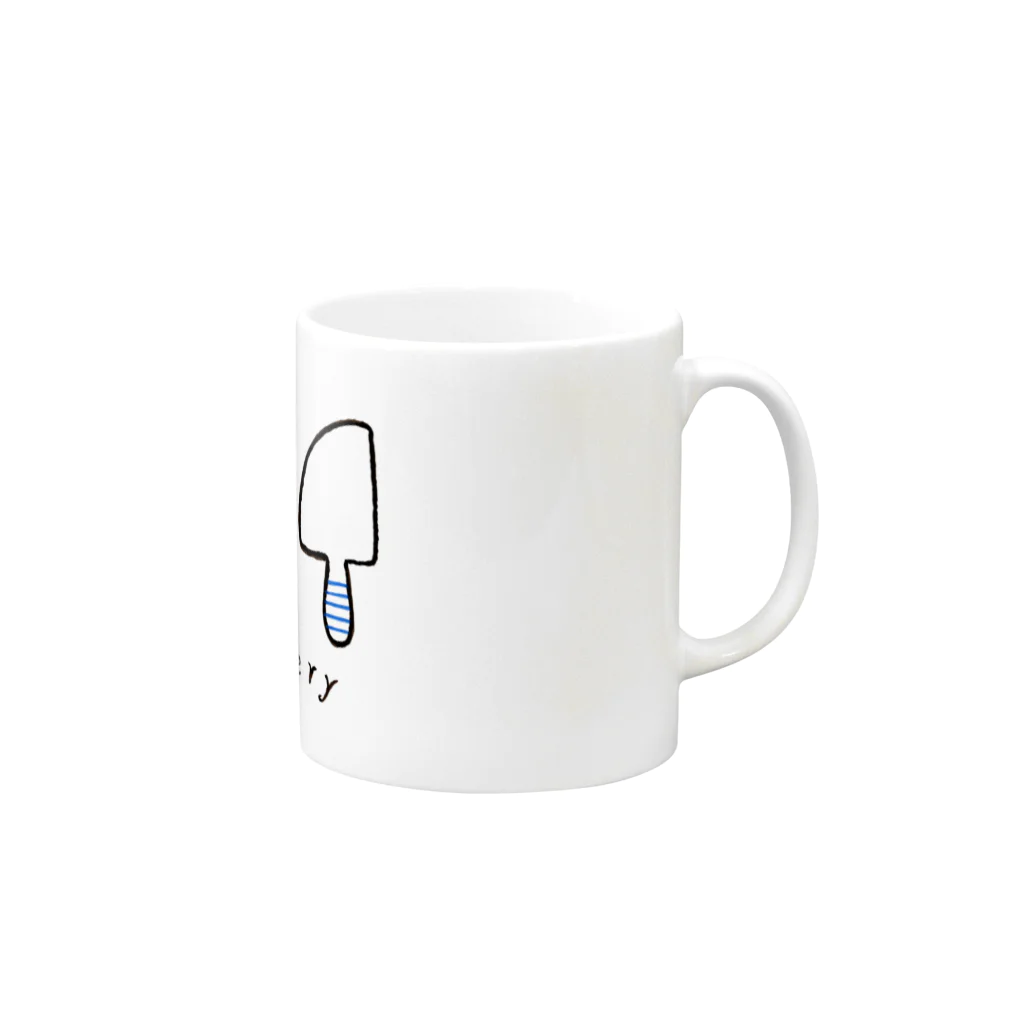 BOOKMAN'S GOODSのround cutlery Mug :right side of the handle