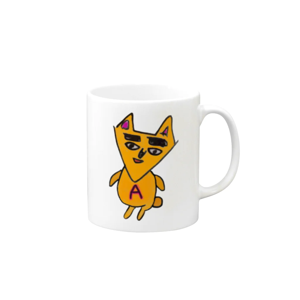 PINKNOKOのKITSUNENOKO🦊💓 Mug :right side of the handle