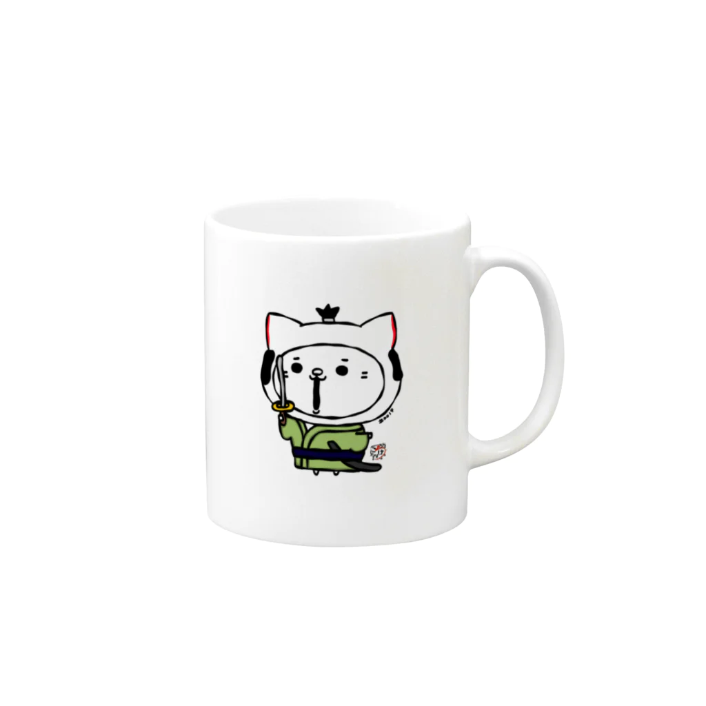 にゃんころげのにゃんころげ#0019 Mug :right side of the handle