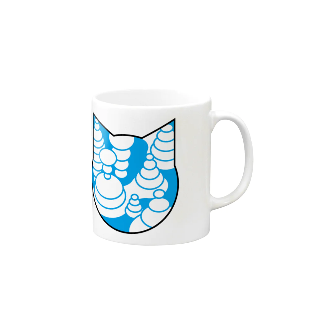 ベンジャミン8のアイスバブル Mug :right side of the handle