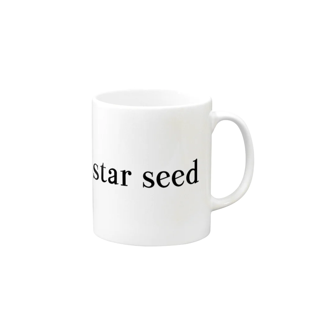 starseedのシンプル　star seed デザイン マグカップの取っ手の右面