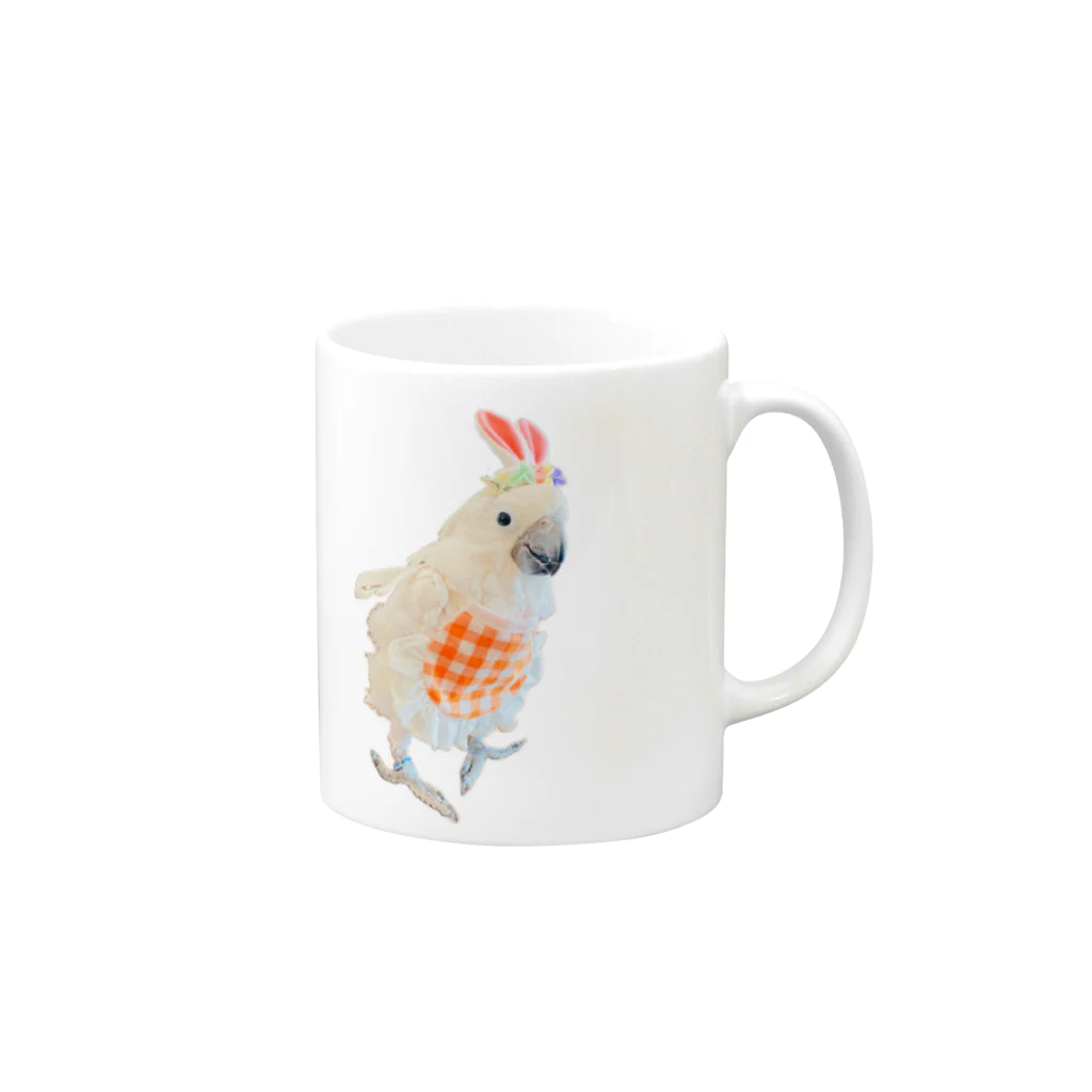 トコトコわた子のわたウサちゃん Mug :right side of the handle