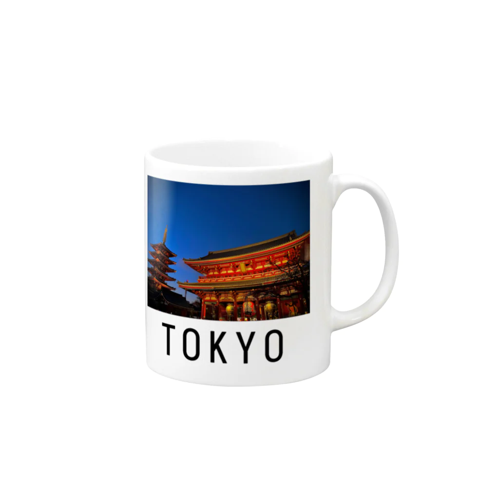 GrapeのTOKYO Mug :right side of the handle