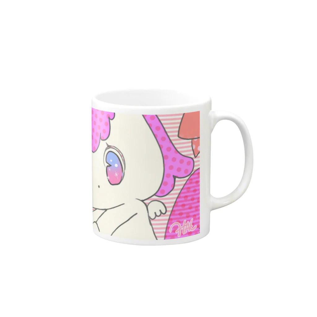 Rab-bit のペガサス Mug :right side of the handle