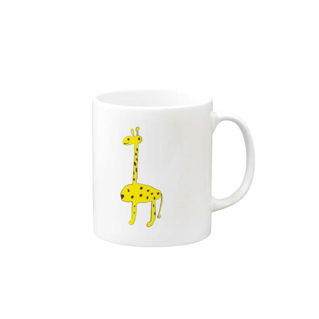 _mina_のきりん Mug :right side of the handle