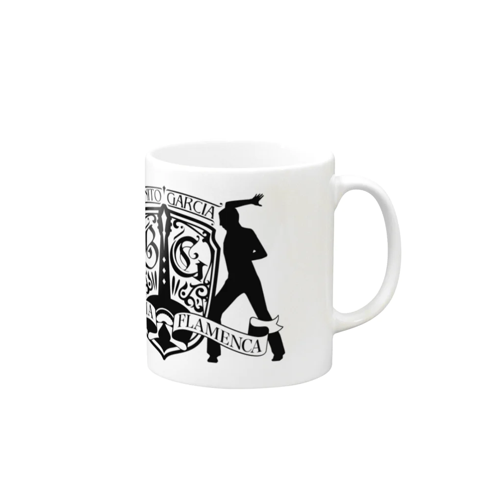 BG FLAMENCOのBGFLAMENCO LOGO BLACK Mug :right side of the handle