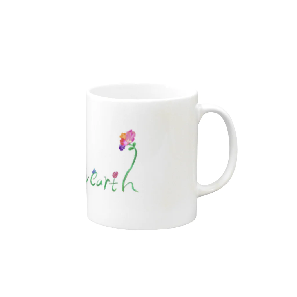 Lovearth🌍🌷の“LovEarth” Mug :right side of the handle