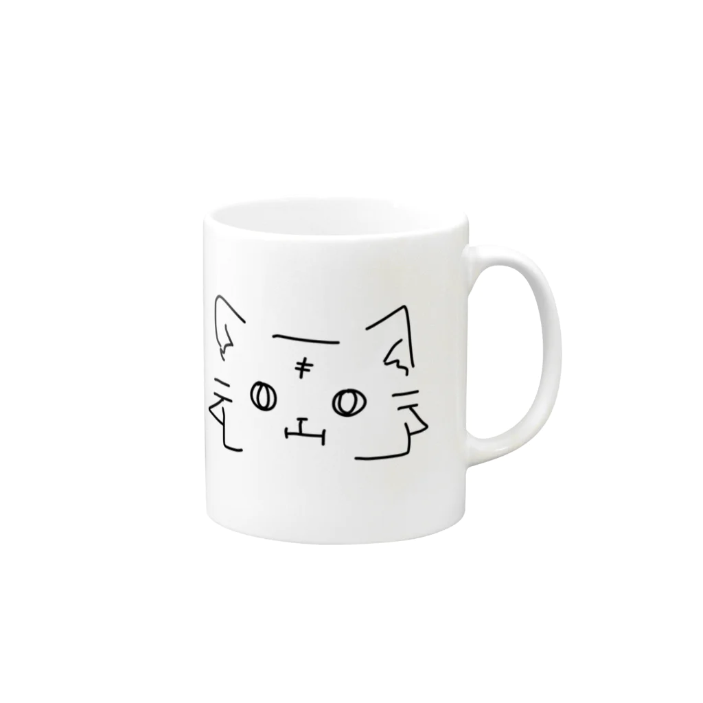 NightSky ShopのNeko.Cat. Mug :right side of the handle