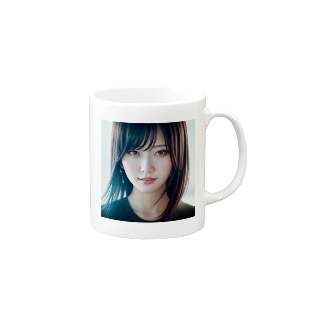 inko andの女 Mug :right side of the handle