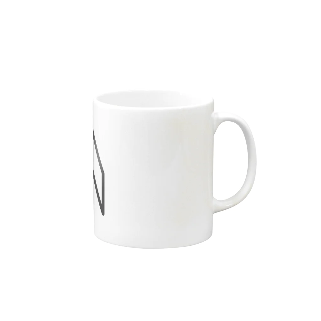 カナクギフォントのカナクギフォント「KYO」 Mug :right side of the handle