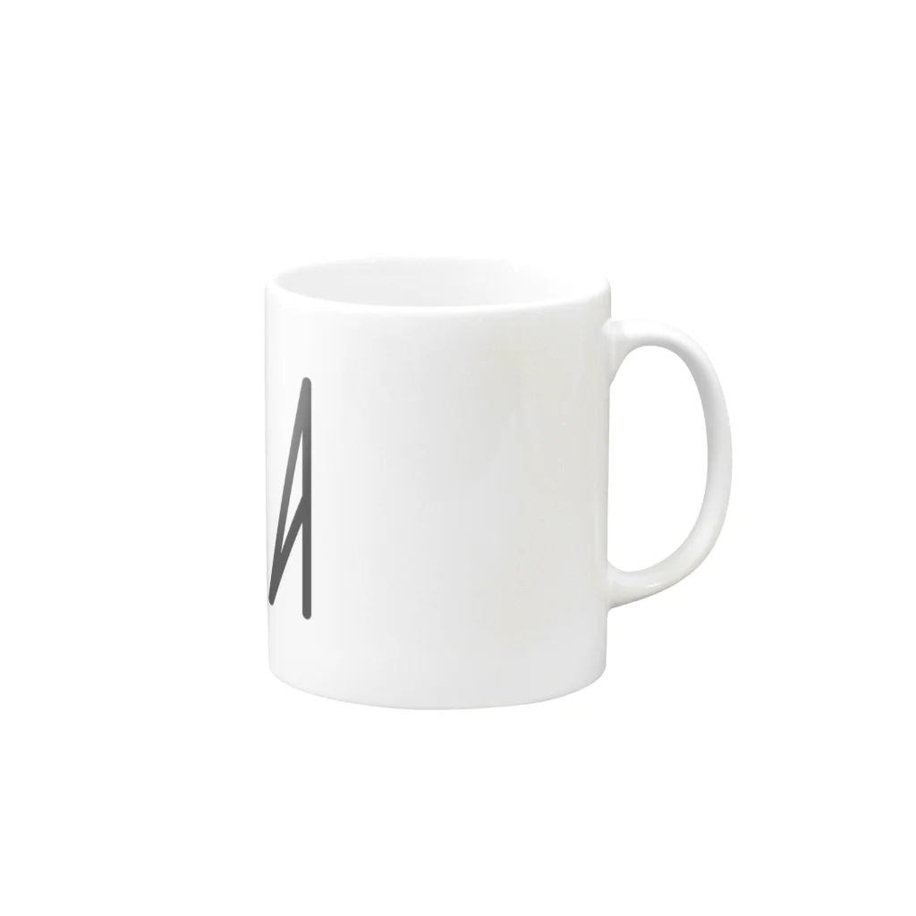 カナクギフォントのカナクギフォント「RIKA」 Mug :right side of the handle