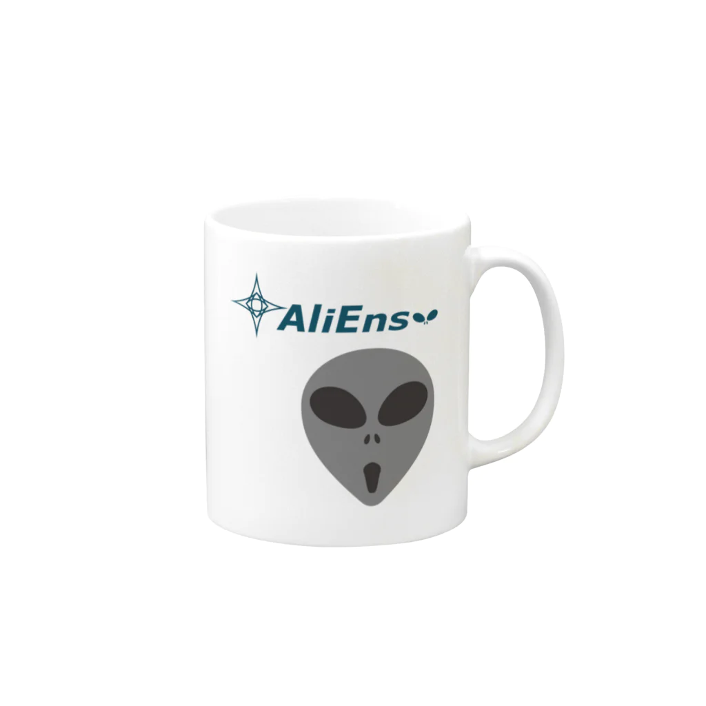 AliEnsのエイリアン・マグ・フルフェイス Mug :right side of the handle