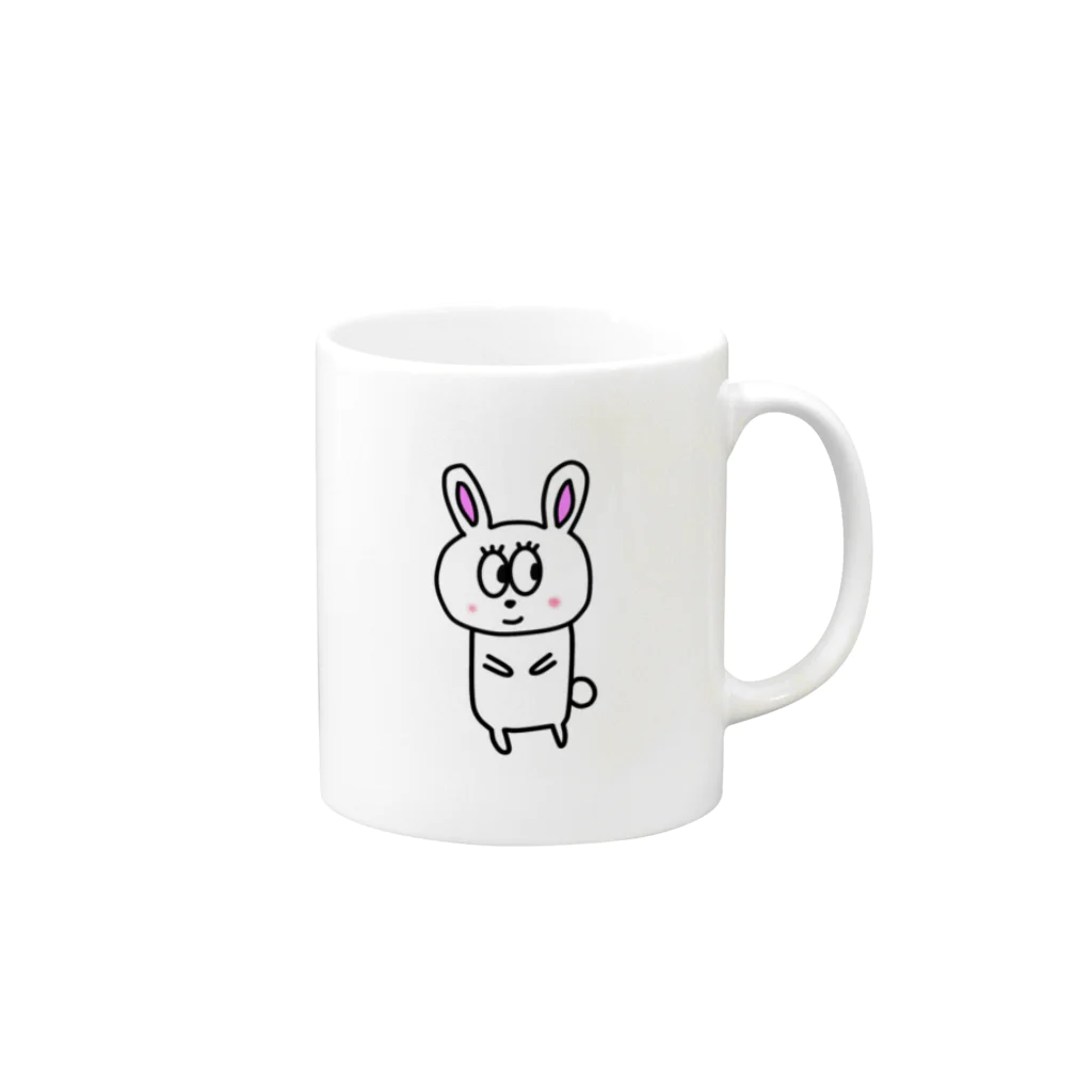祇園 櫻井健一朗 よしもと芸人のウサギ Mug :right side of the handle