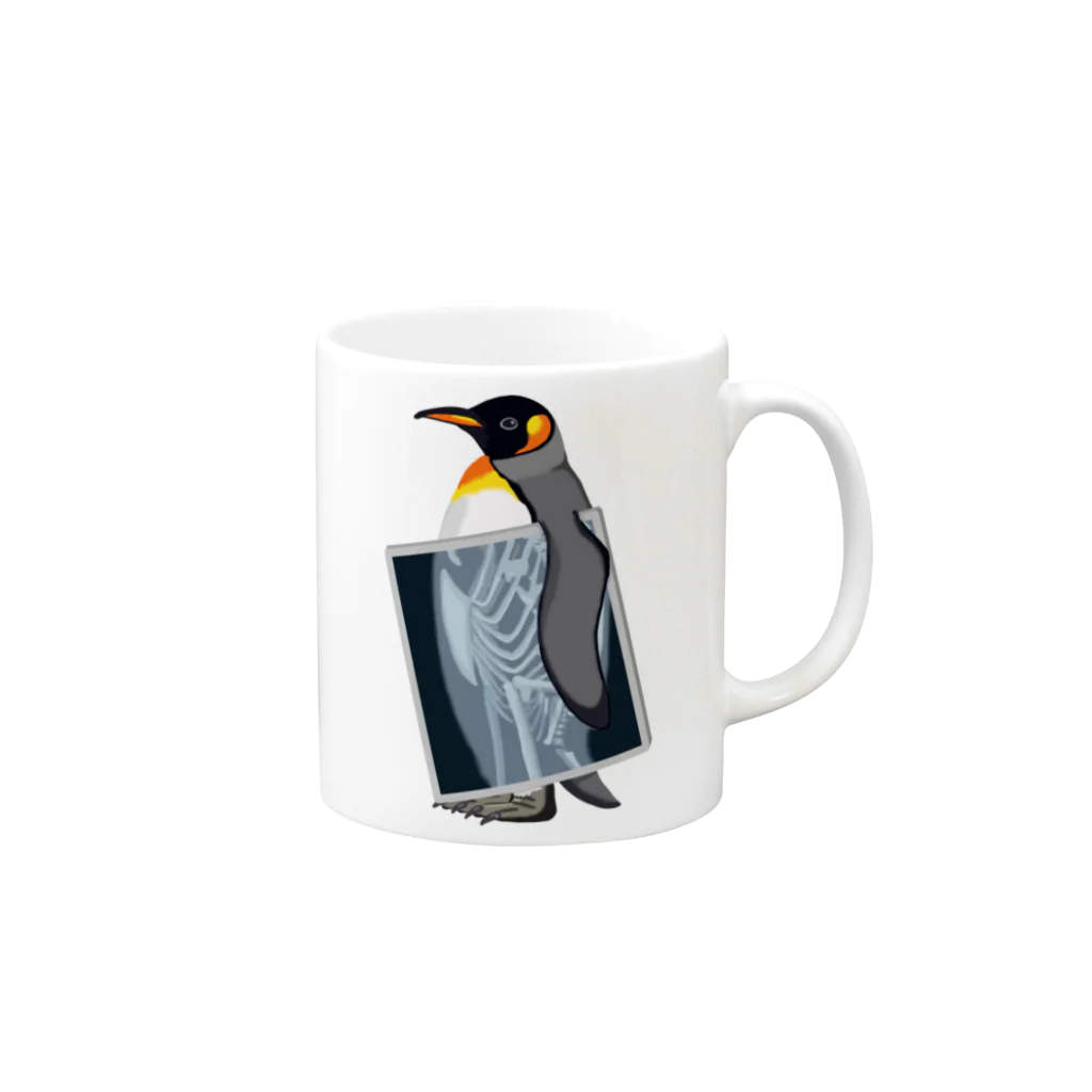 くいなの母の王様ペンギンのヒミツ Mug :right side of the handle