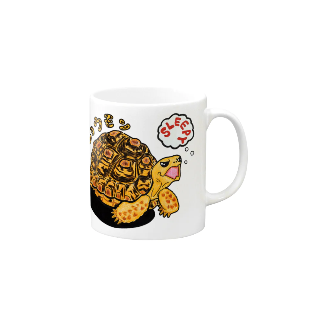 ぶろっこのヒョウモンリクガメくん（弾4弾） Mug :right side of the handle