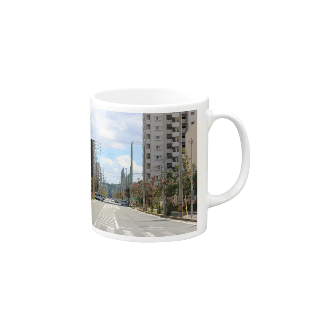 ふらんの九大学研都市側 Mug :right side of the handle