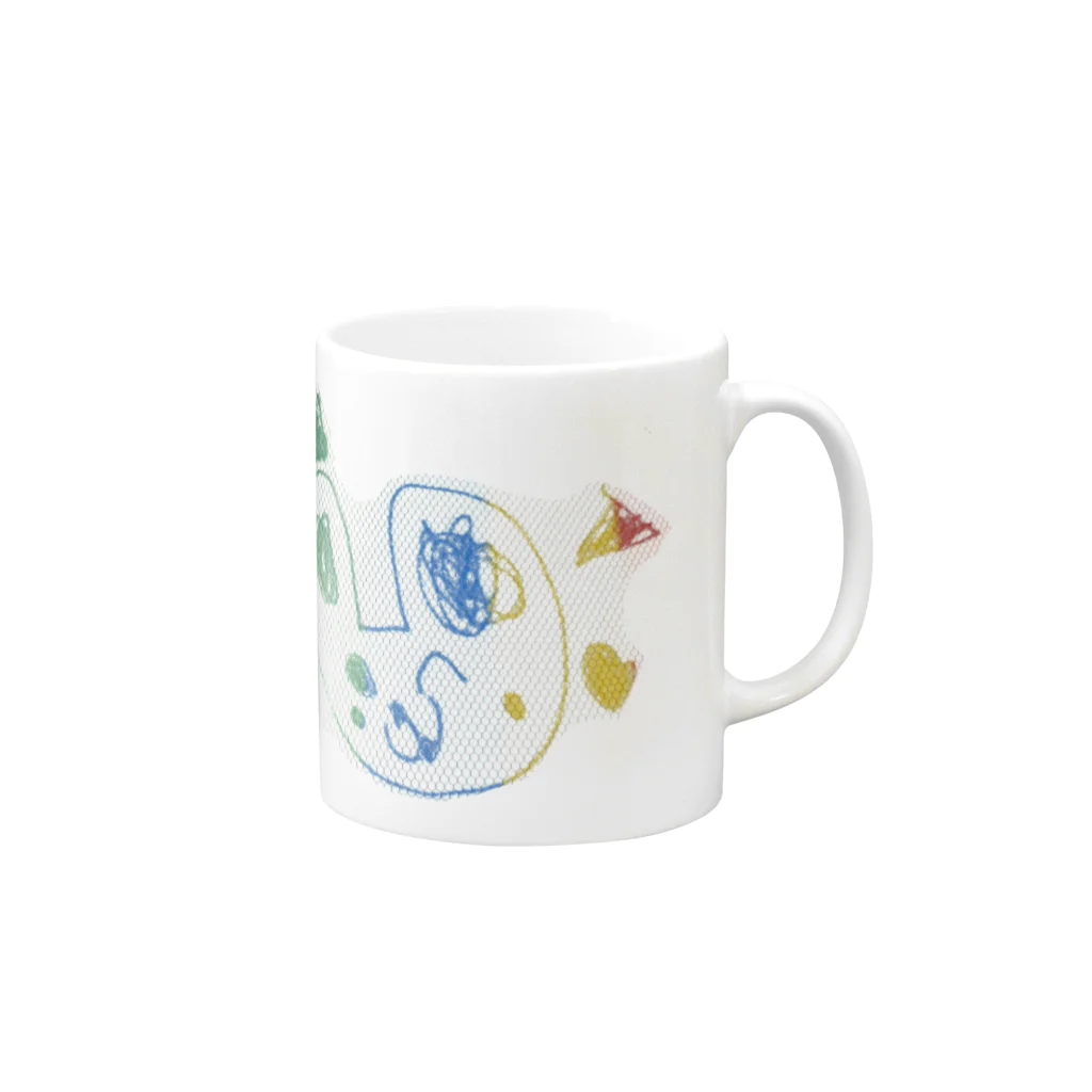 ぽふっこ！うささんのうさぎさん Mug :right side of the handle