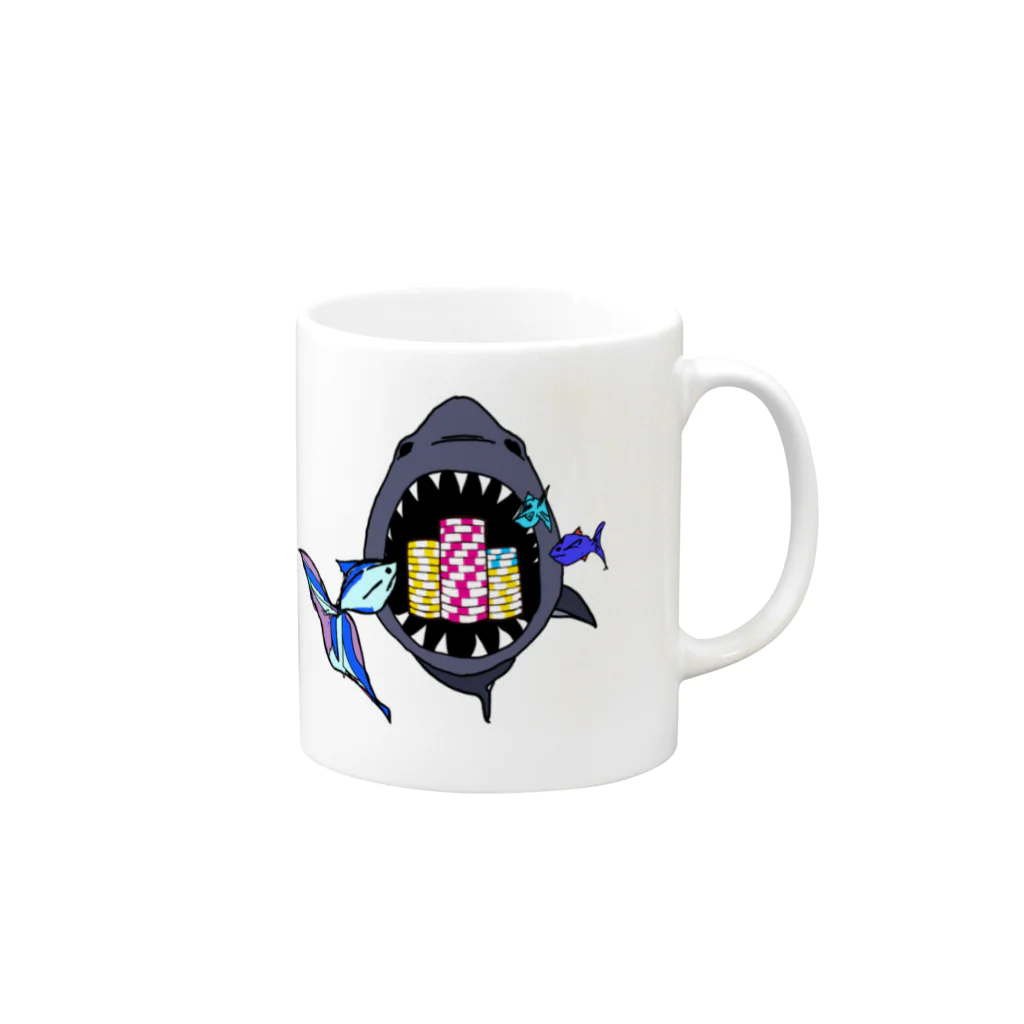 num_OROCHIのTip is very delicious【ポーカー】 Mug :right side of the handle