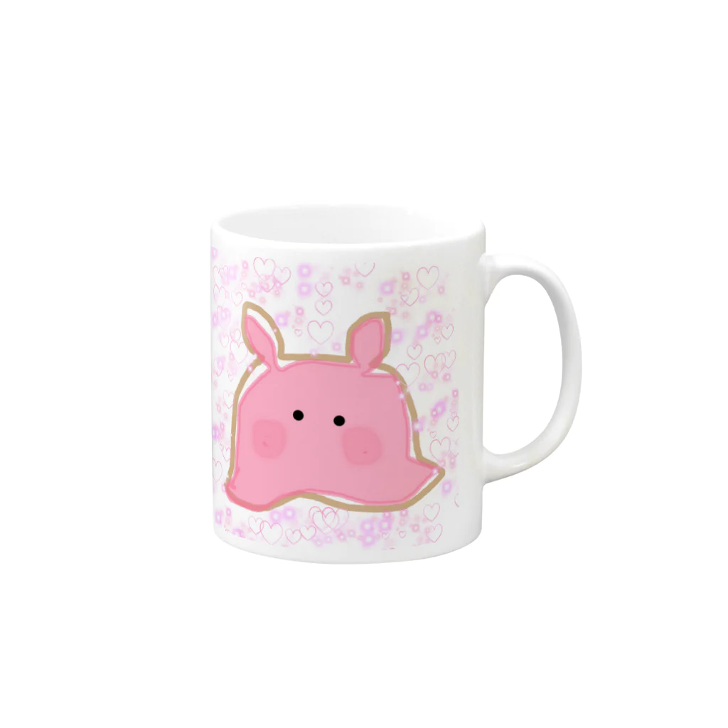 なこちゆるキャラショップのメンダコちゃん Mug :right side of the handle