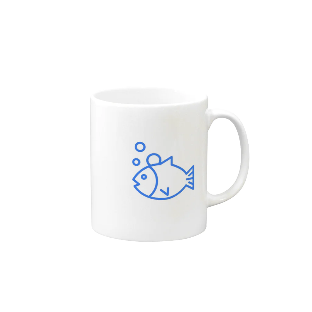 海の雑貨屋さんのお魚シリーズ Mug :right side of the handle