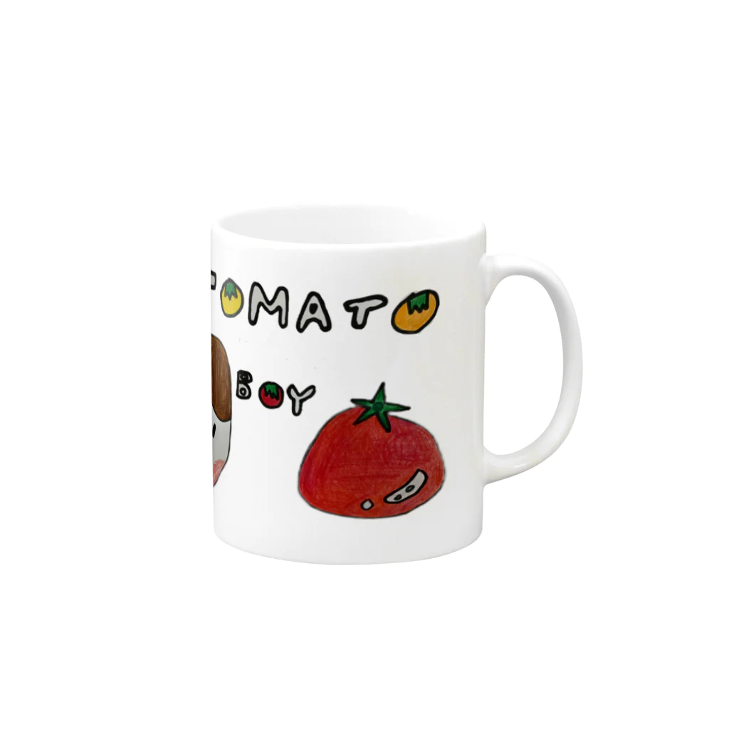 TOMATO BOYのTOMATO BOY Mug :right side of the handle