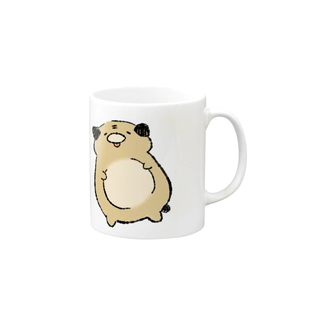 ◎coのべびぱぐ Mug :right side of the handle