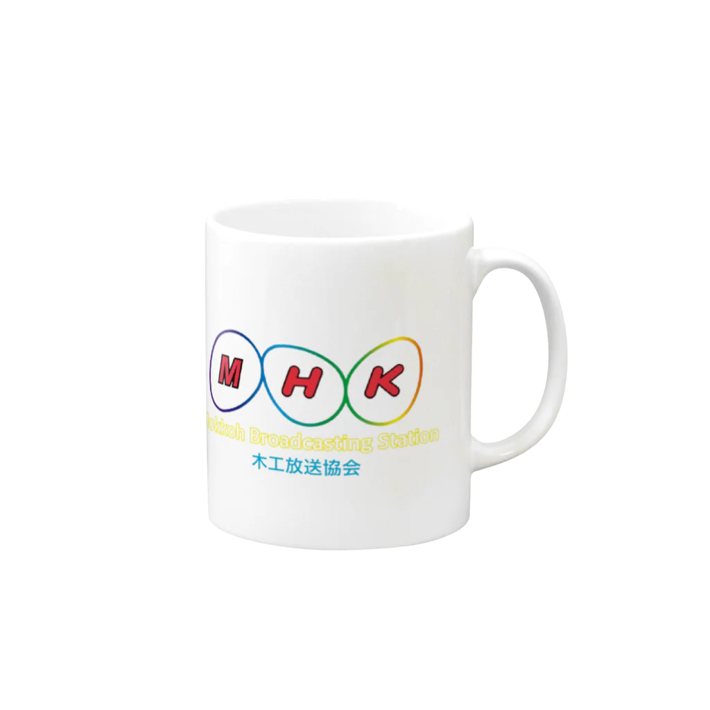 @木工室長の木工放送協会03 Mug :right side of the handle