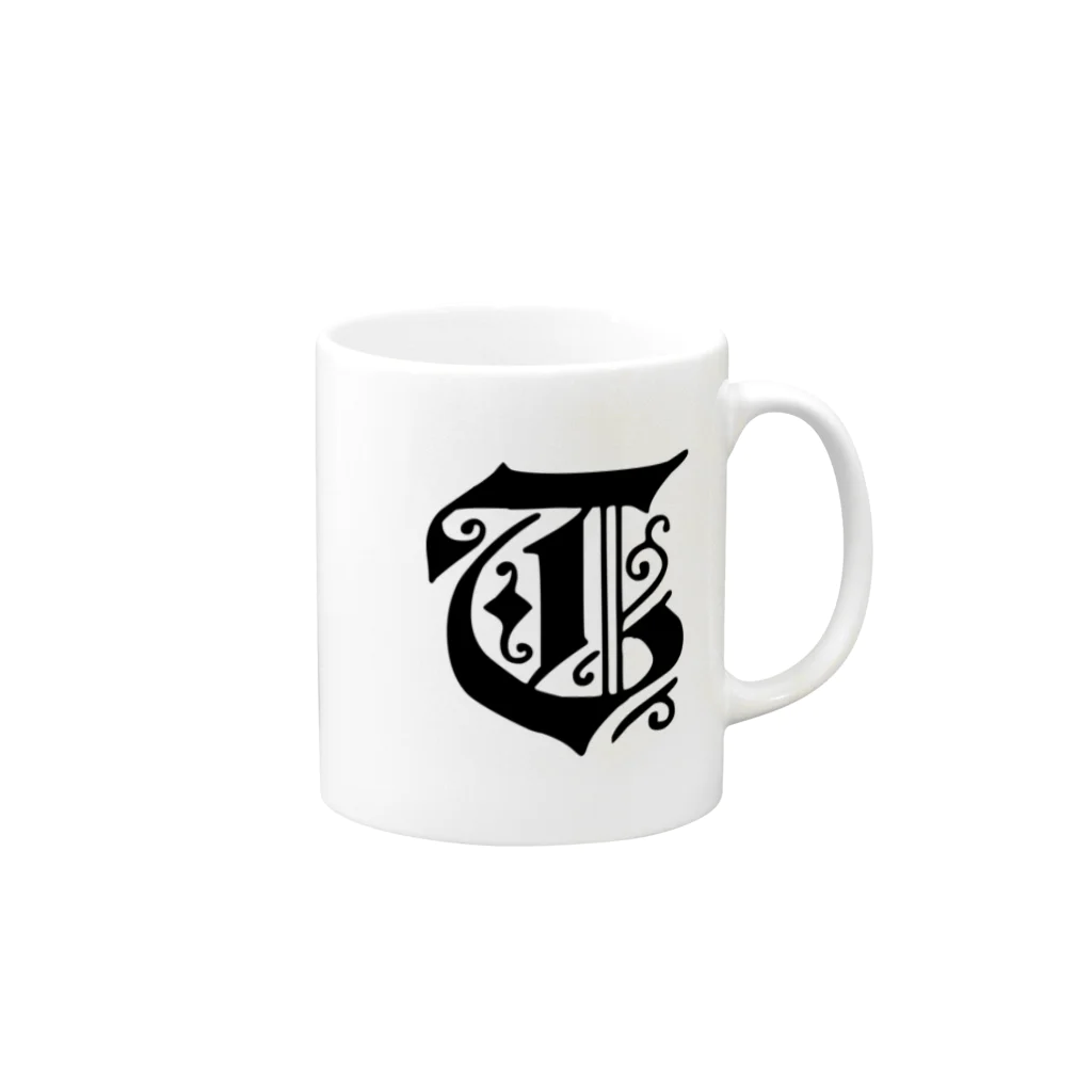 ♛ Tokikaze ♛のTのシンボルマーク Mug :right side of the handle