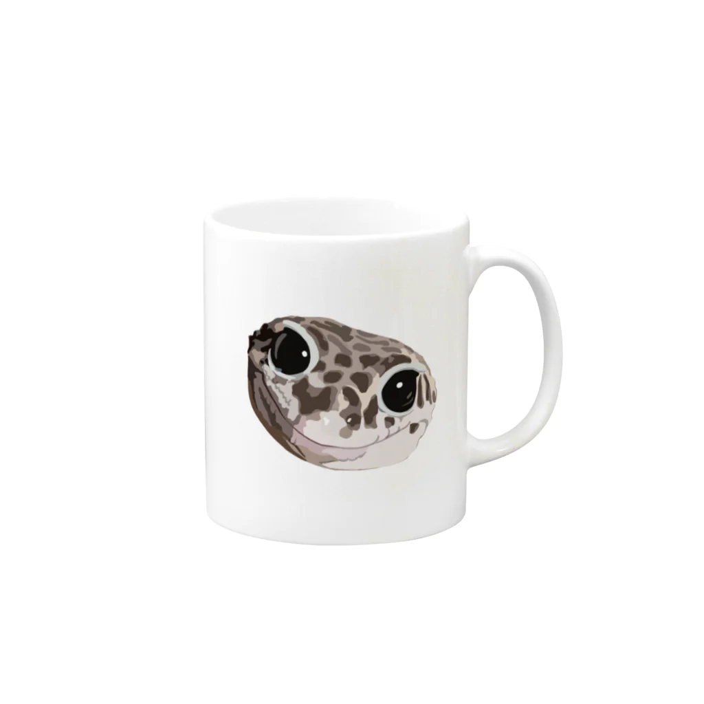 井上アフターバーナーのpuu-ちゃん Mug :right side of the handle