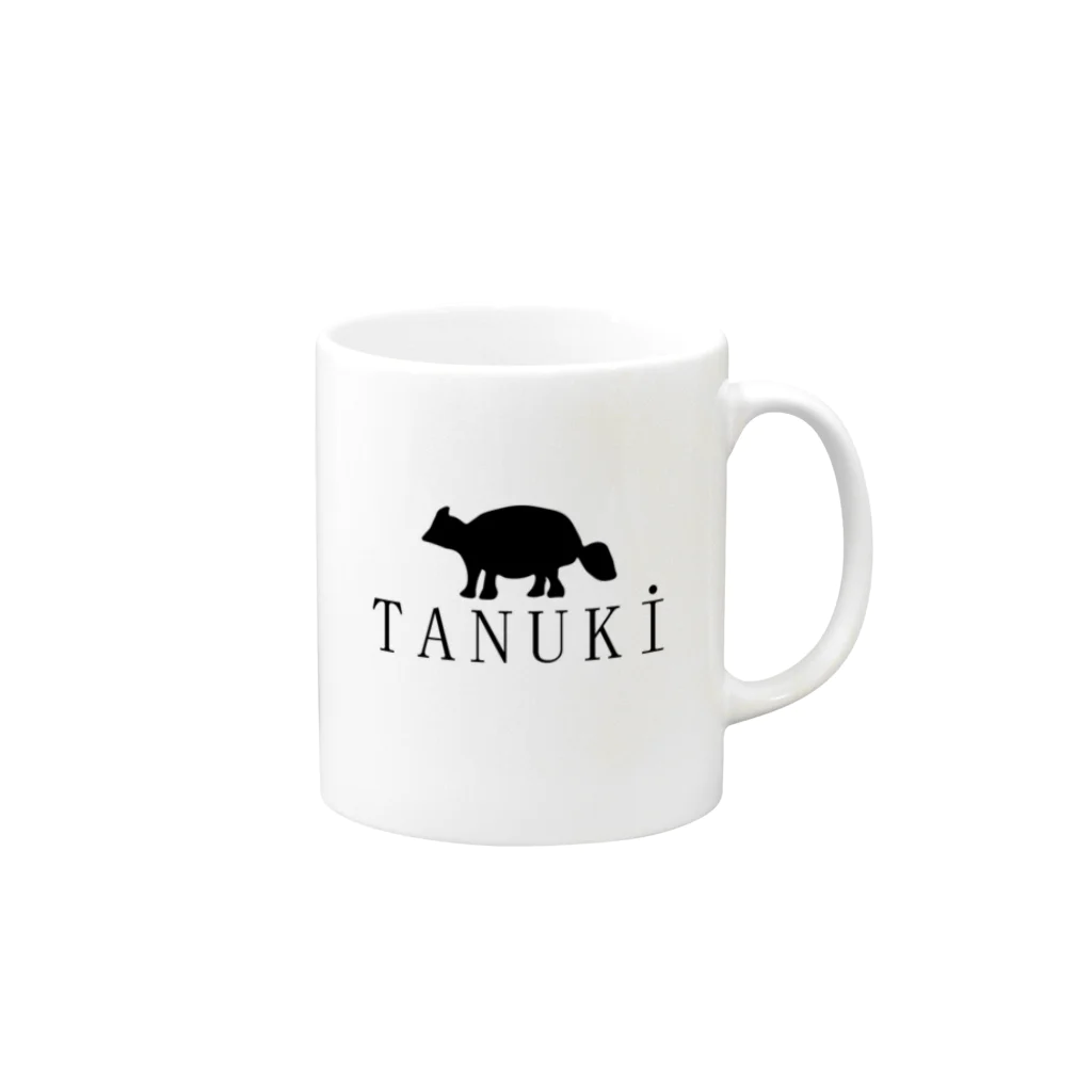 winwingのMaisonTANUKI マグカップの取っ手の右面