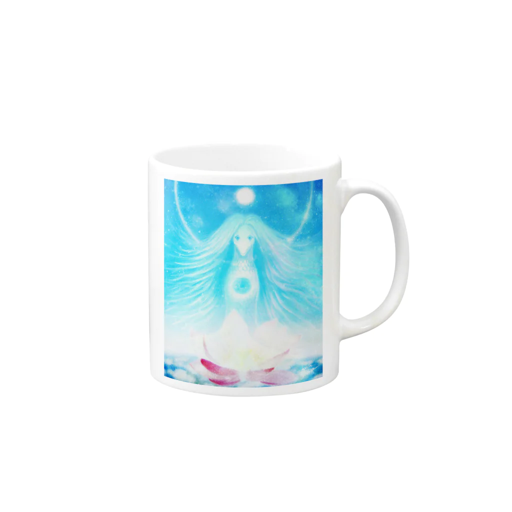 空間ペインター芳賀健太のアマビエの祈り～HANA～ Mug :right side of the handle