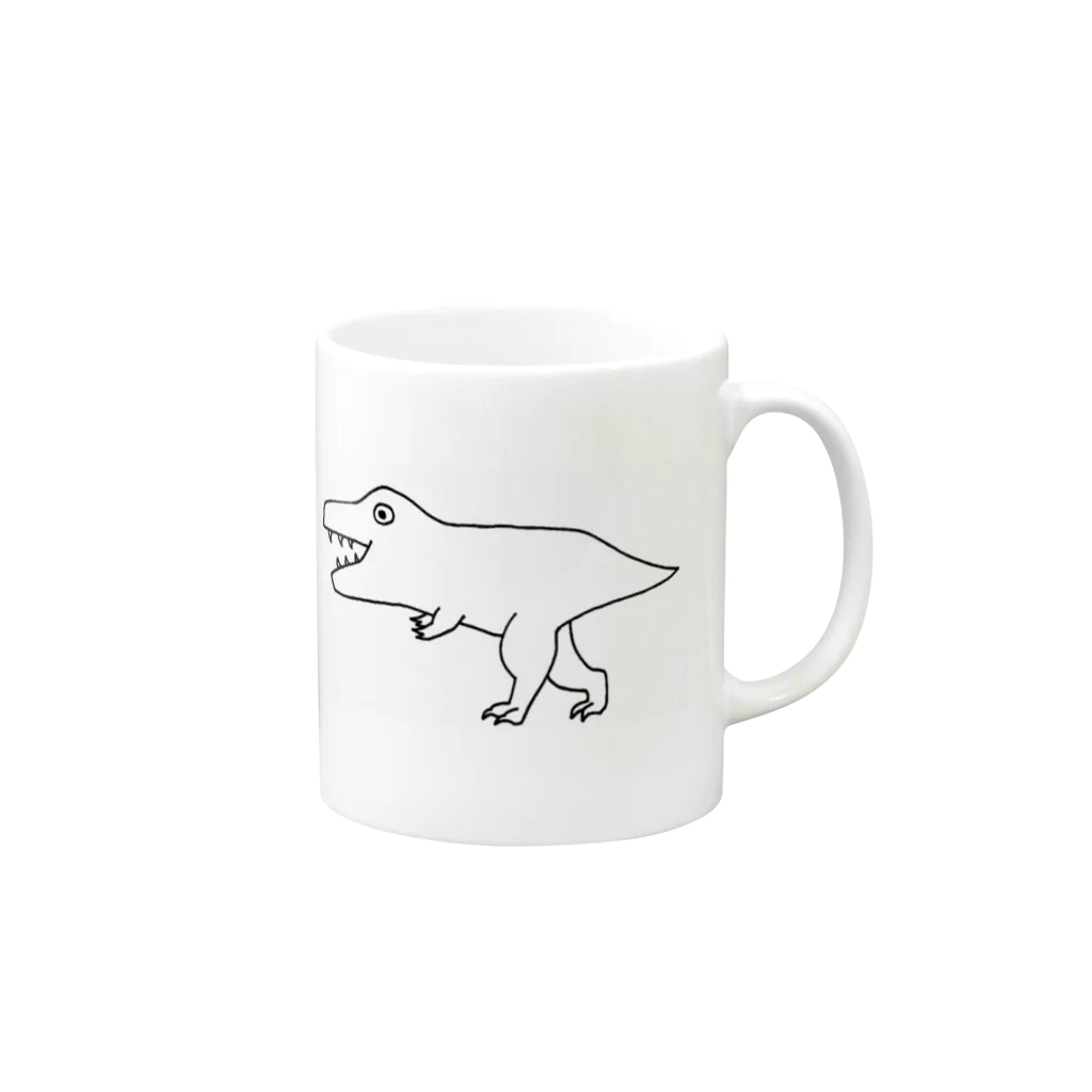 はみのすけのお店のNEW T-REX マグカップの取っ手の右面