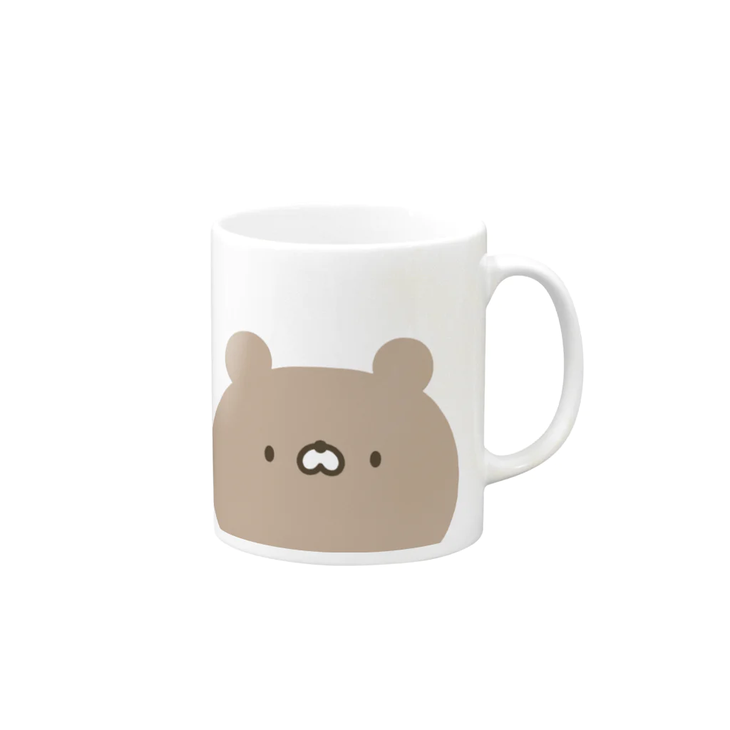 ユウィズのかわいいクマさん顔 Mug :right side of the handle