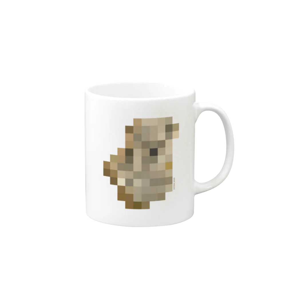 PITTEN PRODUCTSのPIXEL_ANIMAL_04(KOALA) Mug :right side of the handle