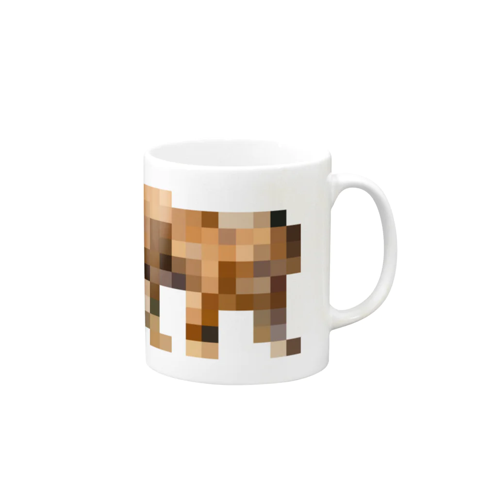 PITTEN PRODUCTSのPIXEL_ANIMAL_05(TIGER) Mug :right side of the handle