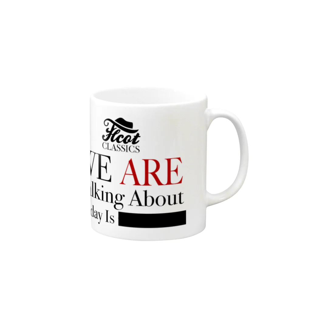 THCOT CLASSICS オカラジグッズ STOREのTalking about TC-032 Mug :right side of the handle