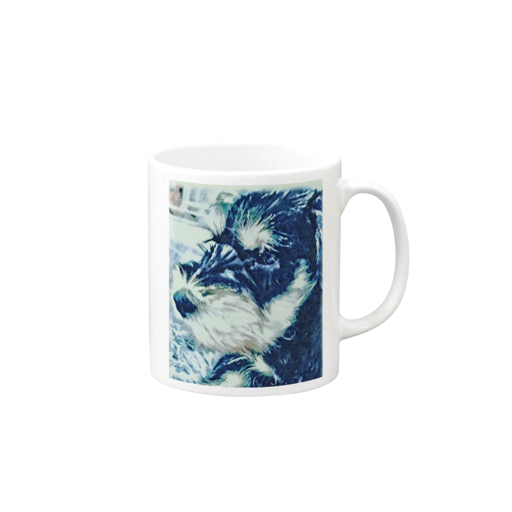 aviorのミニシュナ　E Mug :right side of the handle