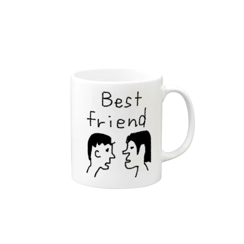 jirokichi’s shopのBest Friend Mug :right side of the handle